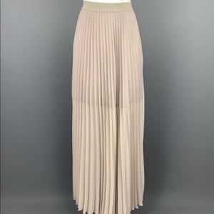 BCBG MAXAZRIA Tisa Colorblocked Pleated Maxi